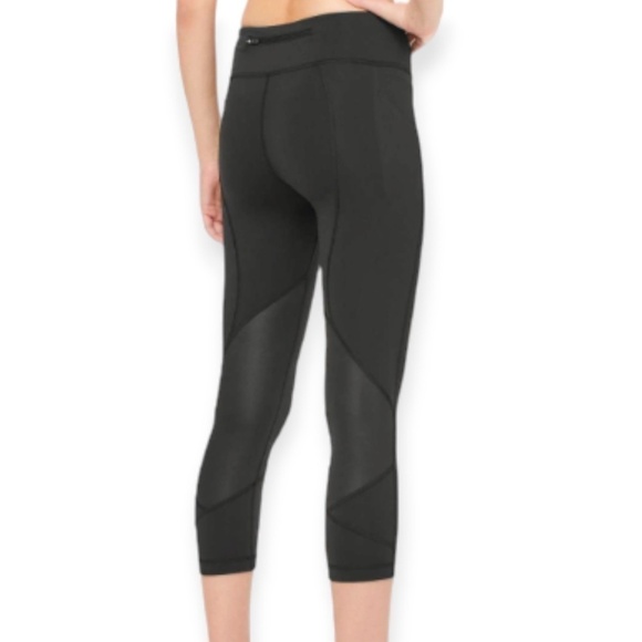 Lululemon Pace Rival Crop *Full-On Luxtreme 22" Black Capris SZ 12 - Picture 2 of 12
